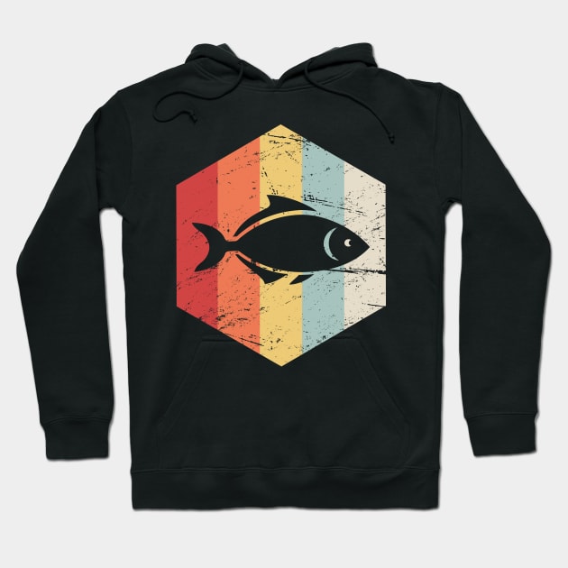 Retro 70s Fish Aquarium Icon Hoodie by MeatMan